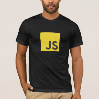 JavaScriptのロゴのTシャツ(黒) Tシャツ