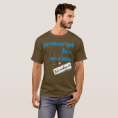 Javascriptアパレルコーディングのプロおもしろいグラム Tシャツ (正面フル)