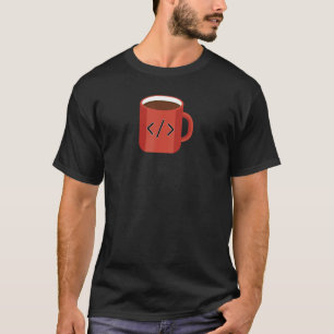 JavaScriptコードコーヒーデベロッパープログラマコーヒー Tシャツ