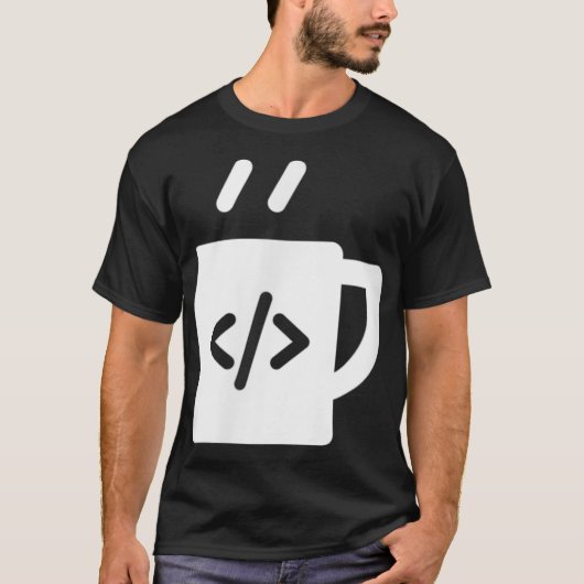 JavaScriptコードコーヒー開発者プログラマ Tシャツ (正面)