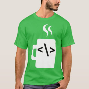 Javascriptコードソフトウェア開発者コーヒーJava Tシャツ