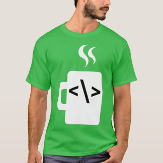 Javascriptコードソフトウェア開発者コーヒーJava Tシャツ