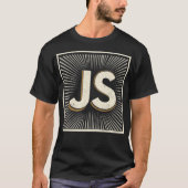 JavaScript レトロ プログラミング Tシャツ (正面)