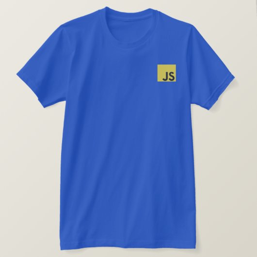 JavaScript ロゴTシャツ Tシャツ (デザイン正面)
