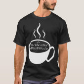 JavaScript HTMLコードドリンクコーヒー Tシャツ (正面)