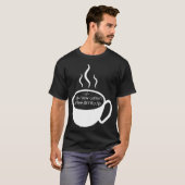 JavaScript HTMLコードドリンクコーヒー Tシャツ (正面フル)