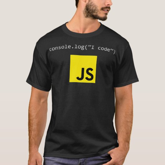 JavaScript Js Code Coding Programmer Tech Develope Tシャツ (正面)
