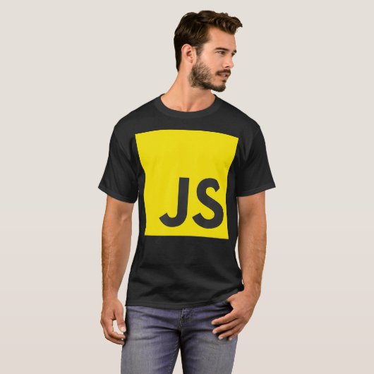 JavaScript JS React AngularJS Vuejs Nodejsプログラム Tシャツ (正面フル)