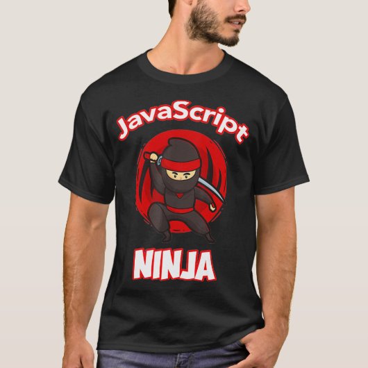 JavaScript Ninja Programmer Tシャツ (正面)