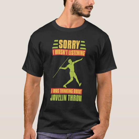 Javelin Throwing Track And Field Spear Thrower Tra Tシャツ (正面)