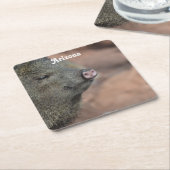Javelina スクエアペーパーコースター (アングル)