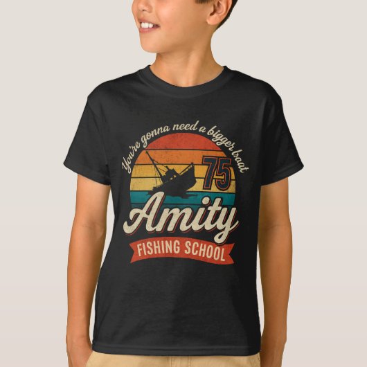 JAWS Amity Island Fishing School you’re T-Shirt Tシャツ (正面)