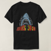 Jaws Retro 3D Poster Tシャツ (デザイン正面)