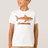 Jawsome orange Shark Kids T-Shirt Tシャツ (正面)