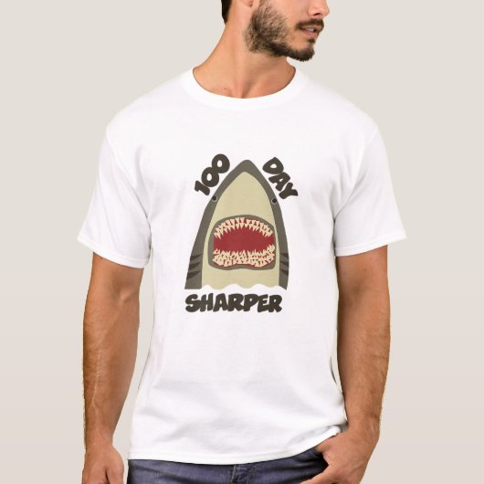 Jawsome Shark 100日・オブ・スクール100日シャーパー Tシャツ (正面)