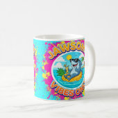 Jawsome Vibes Only Shark Cartoon コーヒーマグカップ (正面右)