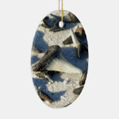 Jaxのビーチからの鮫の歯 セラミックオーナメント (右)