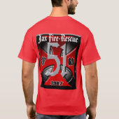 Jaxの火救助 Tシャツ (裏面)