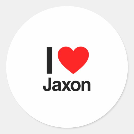 jaxonが大好き ラウンドシール (正面)