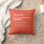 Jaxon、男の子パーソナライズされた名の定義 クッション (ブランケット)