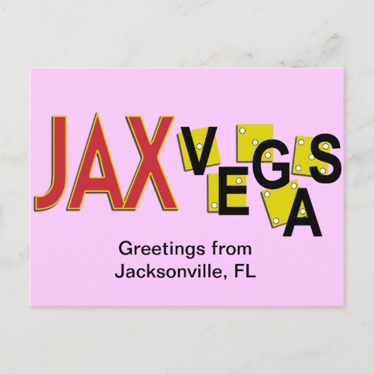 JaxVegas挨拶 ポストカード (正面)
