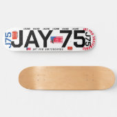 JAY 75 JMT 8 1/4" スケートボードデッキ (横)