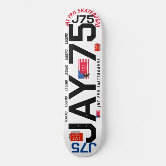 JAY 75 JMT 8 1/4" スケートボードデッキ (正面)
