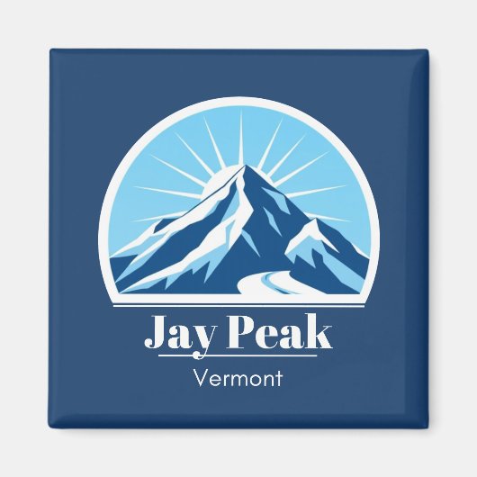 Jay Peak Vermont ski resort vacation blue  マグネット (正面)
