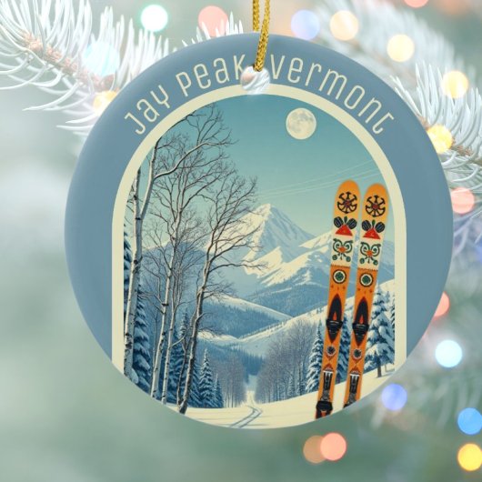 Jay Peak Vermont ski souvenir  セラミックオーナメント