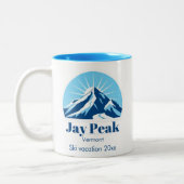 Jay Peak Vermont USA coffee cup mug ツートーンマグカップ (左)