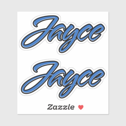 Jayce Name blue Aufkleber Sticker Stickerset シール (シート)