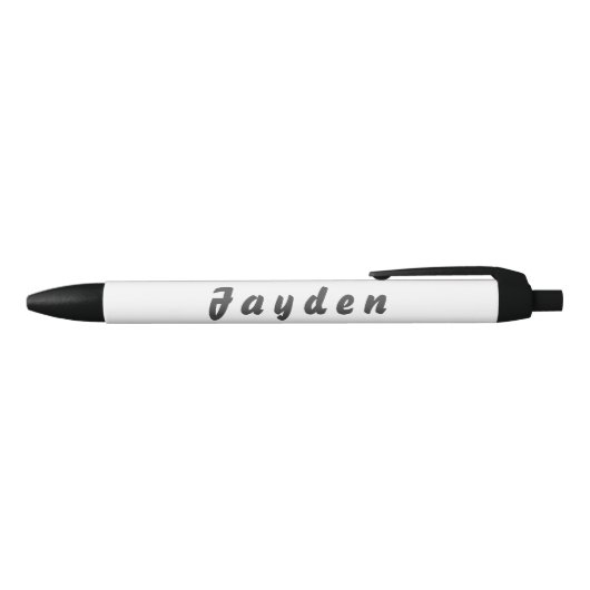 Jayden 黒ボールペン (トップ)