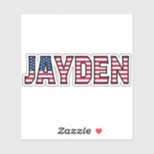 Jayden Name Vorname USA Sticker Stickerset シール (シート)
