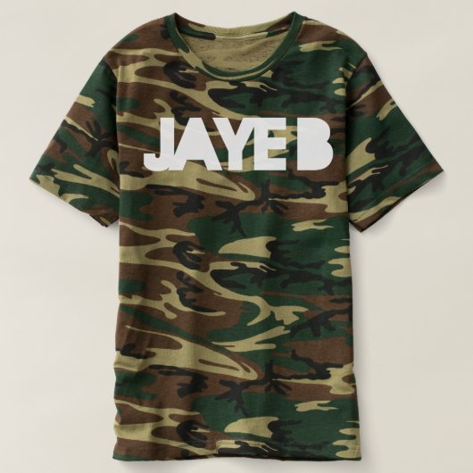 JAYE B "JAYE B/NAZZY"迷彩柄Tシャツ Tシャツ (デザイン正面)