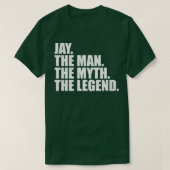 JayJay名Jay与え名 Tシャツ (デザイン正面)