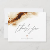 JAYLA ボーホー テラコッタ オレンジ ブラウン ありがとう 招待状 (正面)