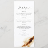 JAYLA Boho Terracotta焼きオレンジ色の錆びメニュー メニュー (正面)