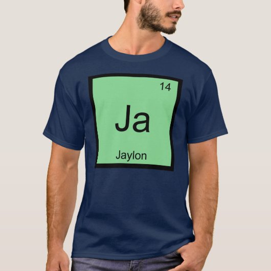Jaylon 化学元素周期表 tシャツ (正面)