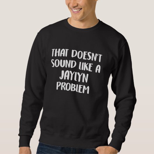 JAYLYN オーダーメイド かわいいフラワーガール JAYLYN 名前入り スウェットシャツ (正面)