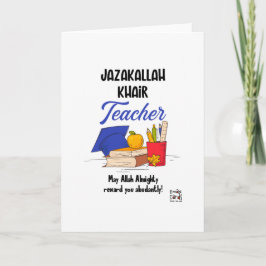 JazakAllah Teacher Card カード