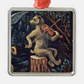 Jazep Drazdovic - Bear with Fidle メタルオーナメント (正面)