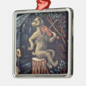 Jazep Drazdovic - Bear with Fidle メタルオーナメント (左)