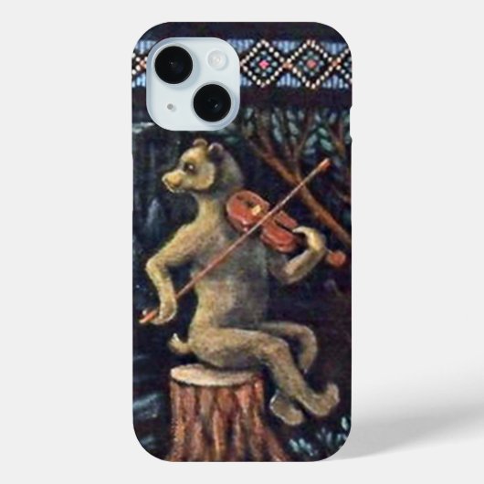 Jazep Drazdovic - Bear with Violin Case-Mate iPhoneケース (裏面)