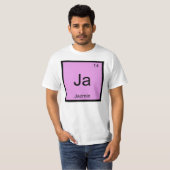 Jazmin 名前 化学 元素 周期表 tシャツ (正面フル)