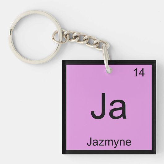Jazmyne一流化学要素の周期表 キーホルダー (正面)