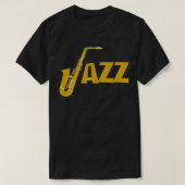 JAZZデザインby ika Tシャツ (デザイン正面)