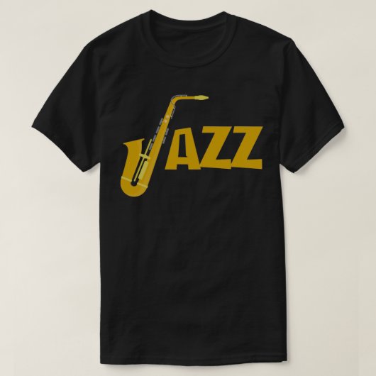 JAZZデザインby ika Tシャツ (デザイン正面)