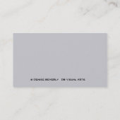 JAZZミュージシャンをグレーの背景に 名刺 (裏面)