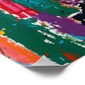 Jazz Abstract Art Print Matisse-Inspired Music ポスター (角)