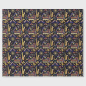 Jazz Age Celebration Pattern ラッピングペーパー (フラット)